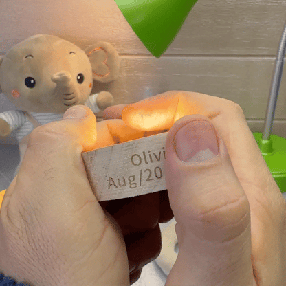 Crystal Sphere + Light Base | PERSONALIZED